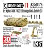 Lithocraft WWII German Tool Box Detail Set 1 Plastic Model Parts LK350076 1/35 Pz.Kpfw.38H 735(f) (Hochkiss H35) & (Tank)