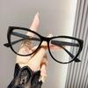 New Cat Eye Women's Fashion Myopia Glasses Retro Anti Blue Light Glasses Ultra Light Unisex Transparenr Computer Eyewear