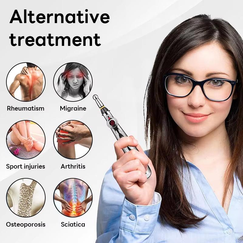 Electronic Acupuncture Massage Pen Lightweight Meridian Energy Pain Relief Tool for Students Head Tiredness Relief Use