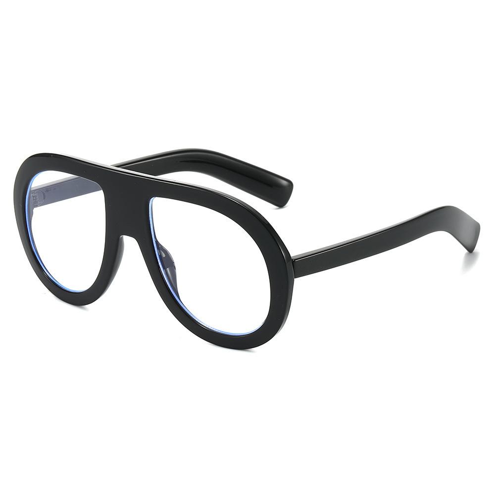 

Large Frame Flat Glasses Women S Fashion Anti-Blue Light Ins The Same Toad Mirror Personality Trend anti-blue light