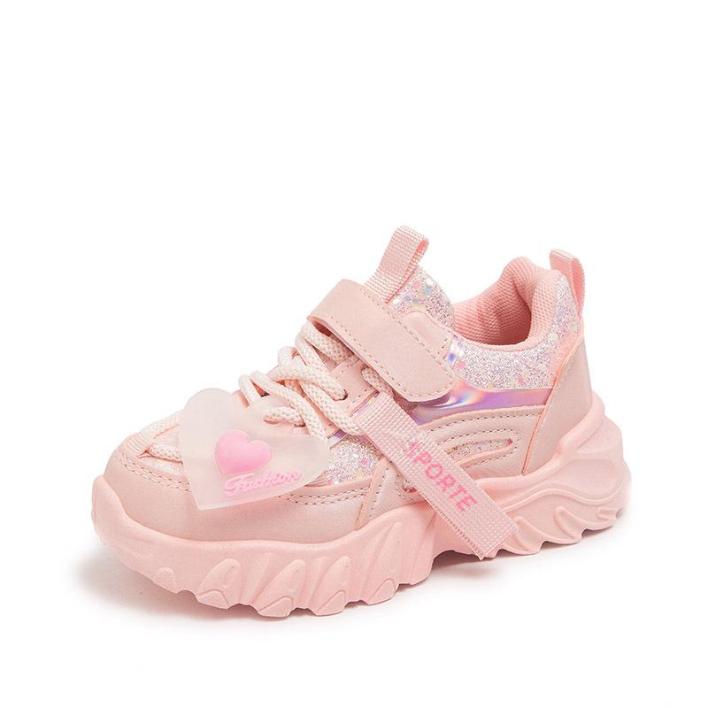 Children's Sports Shoes Girls Dad Shoes Autumn 2025 New Korean Version Casual Shoes Versatile Soft Sole Girls Running Shoes