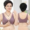 New small lace front buckle underwear women's soft cotton vest bra large size steel-free underwear women