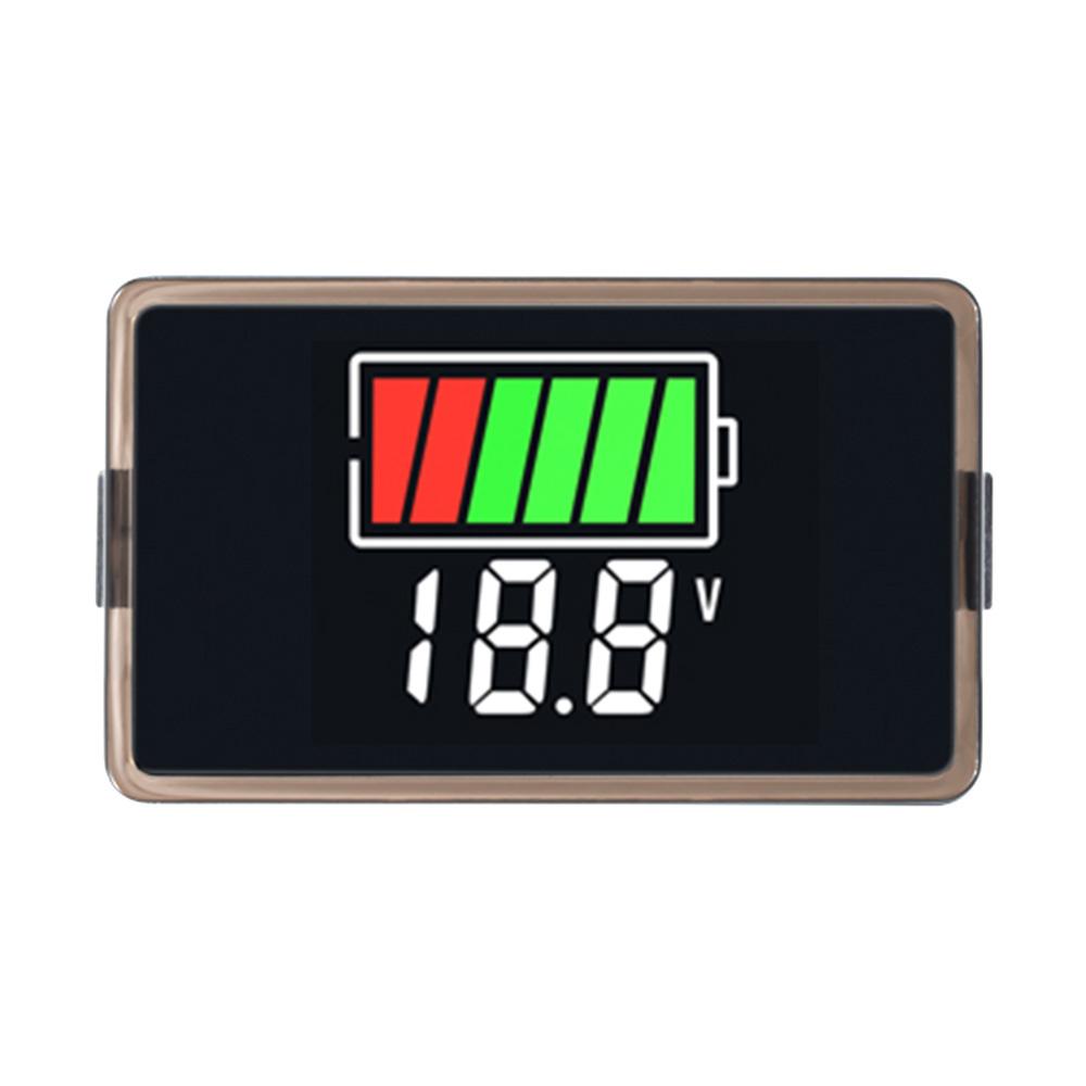 DC8-100V DC8-30V Battery Capacity Indicator USB Type-C  LED Digital Car Voltmeter Lithium Lead-acid Battery Charge Level Tester
