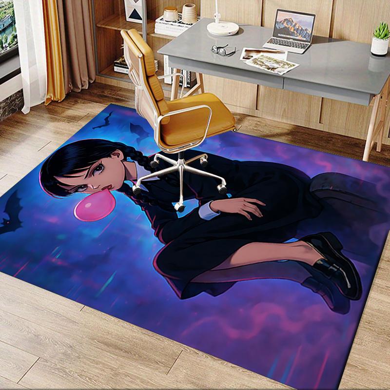 The Addams Family Charming Bubble Gum Girl Chair Mat: Perfect for Home Decor, Office Use, and Gifts - Ideal for Any Room!.1242a