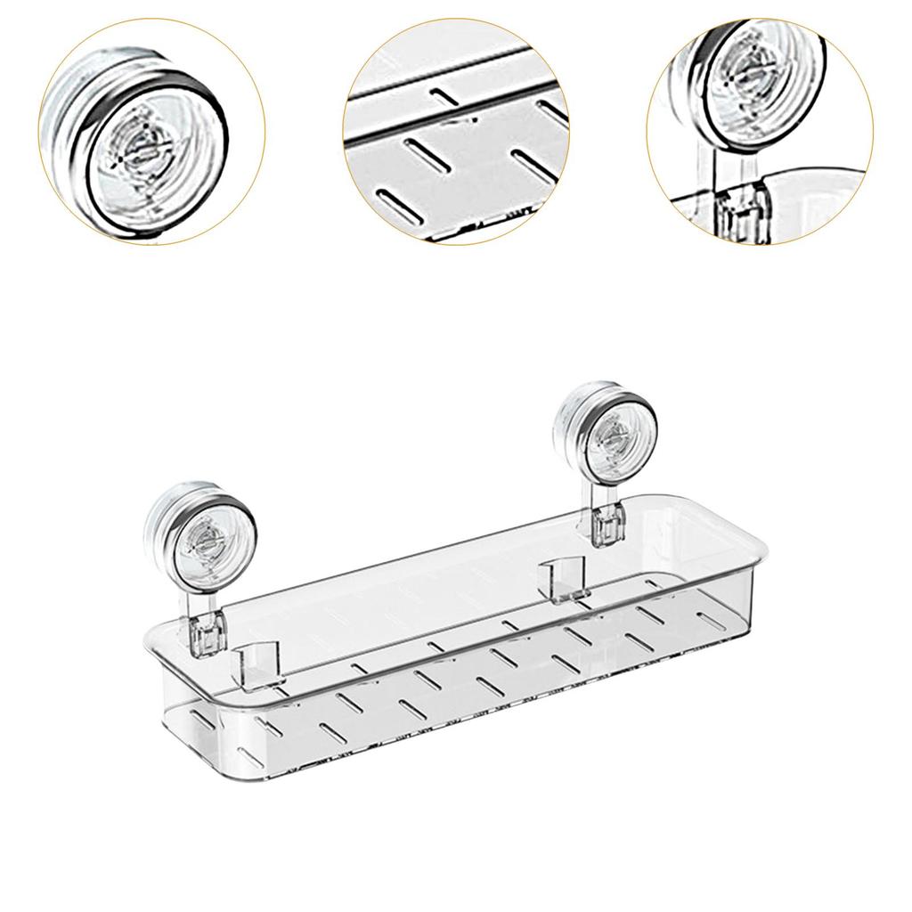 Zdejmowana półka prysznicowa na przyssawkę Organizer łazienkowy Koszyk do utrzymywania porządku Prosty zdejmowany