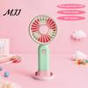 Compact Travel Fan Portable Handheld Mini Fan, 3 Speed USB Rechargeable Personal with Essential Detachable Stand, Quiet Cooling for Office,