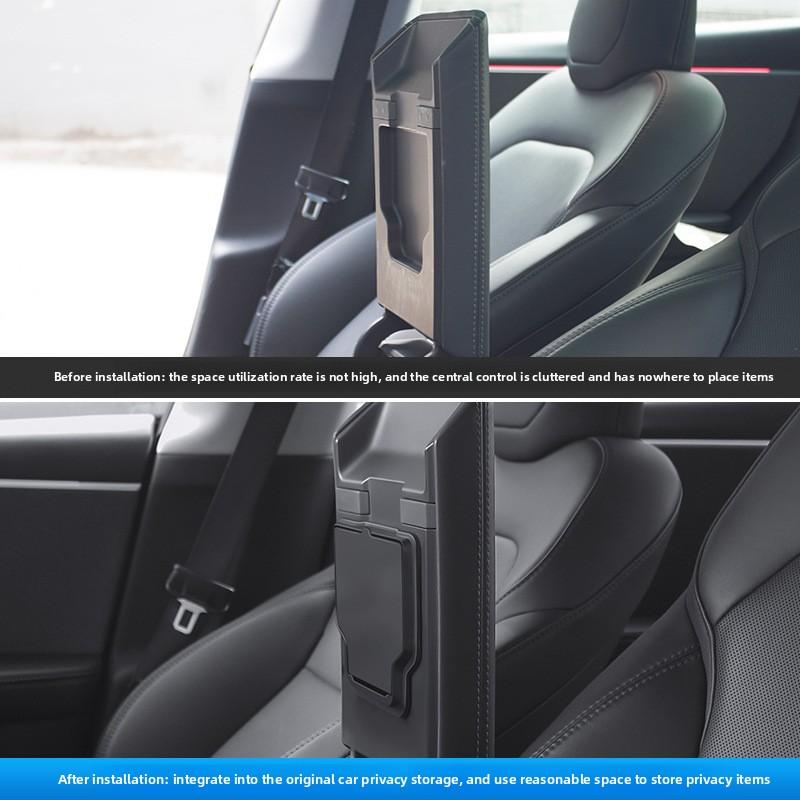 2025 Tesla Model Y/Highland Center Console Organizer Armrest Hidden Storage Box Tray Custom Fit Car Interior Accessories