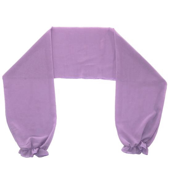 Scialle in Chiffon Tinta Unita Estivo Sottile Protezione Solare Camicia Davanti Aperto Maniche Lunghe Polsini Arricciati Scialle da Spiaggia