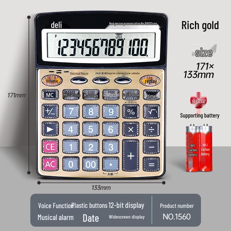 Financial Student Calculator by Deli Stationery