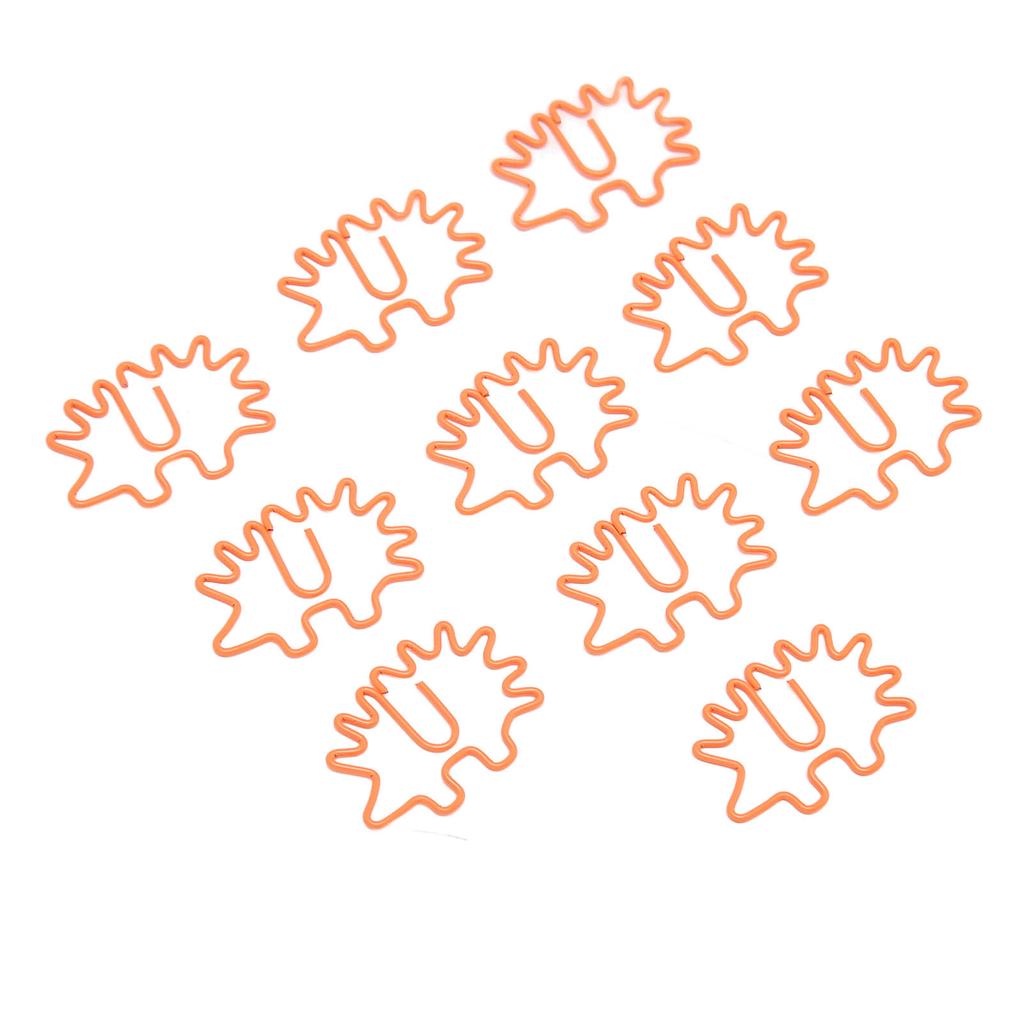 100pcs Paper Clips Portable Mini Cute Hedgehog Shape Rustproof Electroplated Metal Paper Clips For File Classification