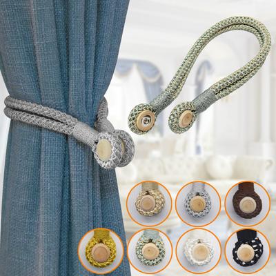 1 Stück Magnetischer Vorhang-Raffhalterhalter - Elegante Vorhangklammern, Seil- und Schnallenbandage für stilvolle Raumdekoration
