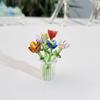 Glazed Handmade Small Flower Glass Simulation Bouquet Home Decoration Ornament