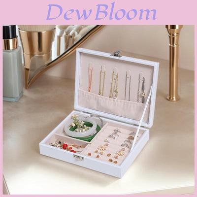 Jewelry Storage Box With Leather Cover For Travel And Gift Giving