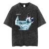 Rock Band Radiohead The Bends Vintage Washed T-shirt Men Women Fashion Hip Hop T Shirts Casual T-shirts