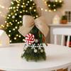 DIY Mini Christmas Tree Hanging Decoration - Red & White PE Material for Xmas New Year Navidad