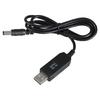 USB to DC5521 9V Step up Converters Cable for LED Bulb and Routers 5.5x2.1mm Male Plugs Power Supply USB Cable 100cm