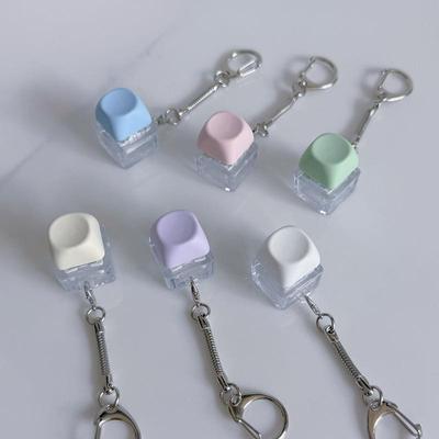 LED Mechanical Keyboard Button  Clicker Keychain Click Switch Portable Office Stress Toy