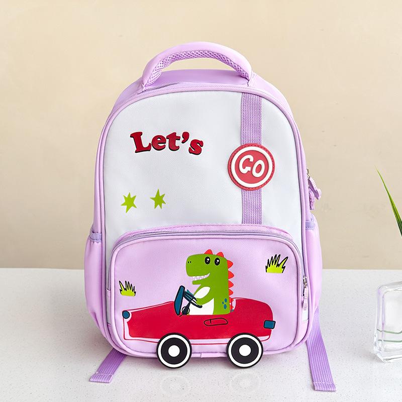 School bag kindergarten dinosaur car cute cartoon baby backpack boys and girls travel children's backpack