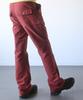 Haisan Snap Button Bootcut Pants Red