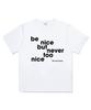 Deomopeuhauseu Sé Amable Camiseta Blanca de Manga Corta Oversize