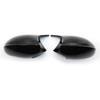 Fit Rearview Mirror Cover Glossy Black Replacement Mirror Cover for BMW 3 Series 2006-2008 E90 E91 E93 51167135098 51167135097