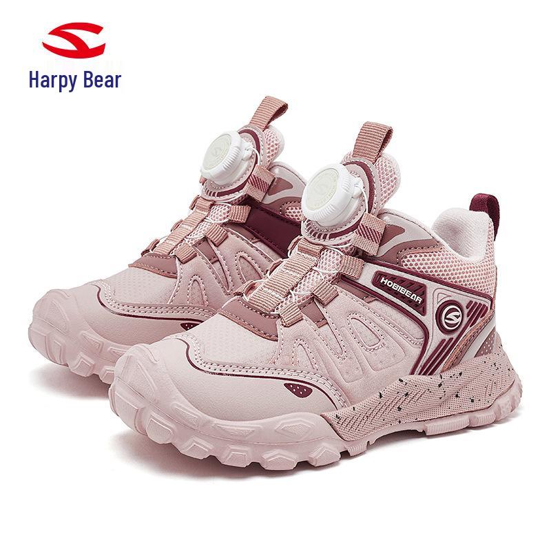 

Habi Bear Fleece-Lined Cotton Sneakers for Boys & Girls - Winter Outdoor Training Shoes 38 розовый/фиолетовый