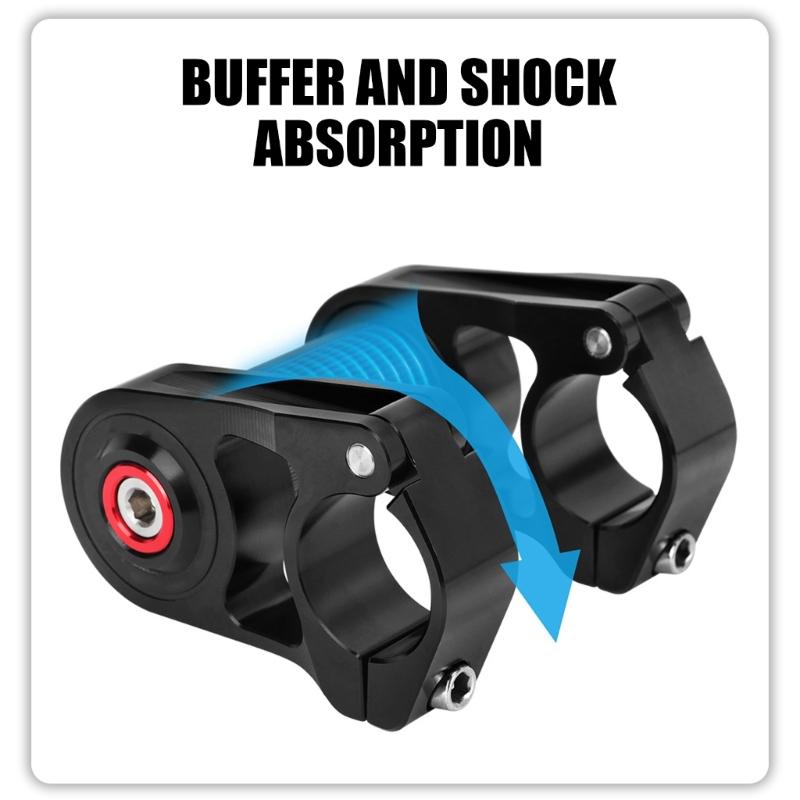 Fold Bike Stem Adjustable Double Stem 25.4mm Handlebar Risers Adapter Aluminum Alloys Cycling Stem Easy To Install
