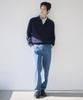 [City Workers] Tapered Denim Pants [Medium Indigo]