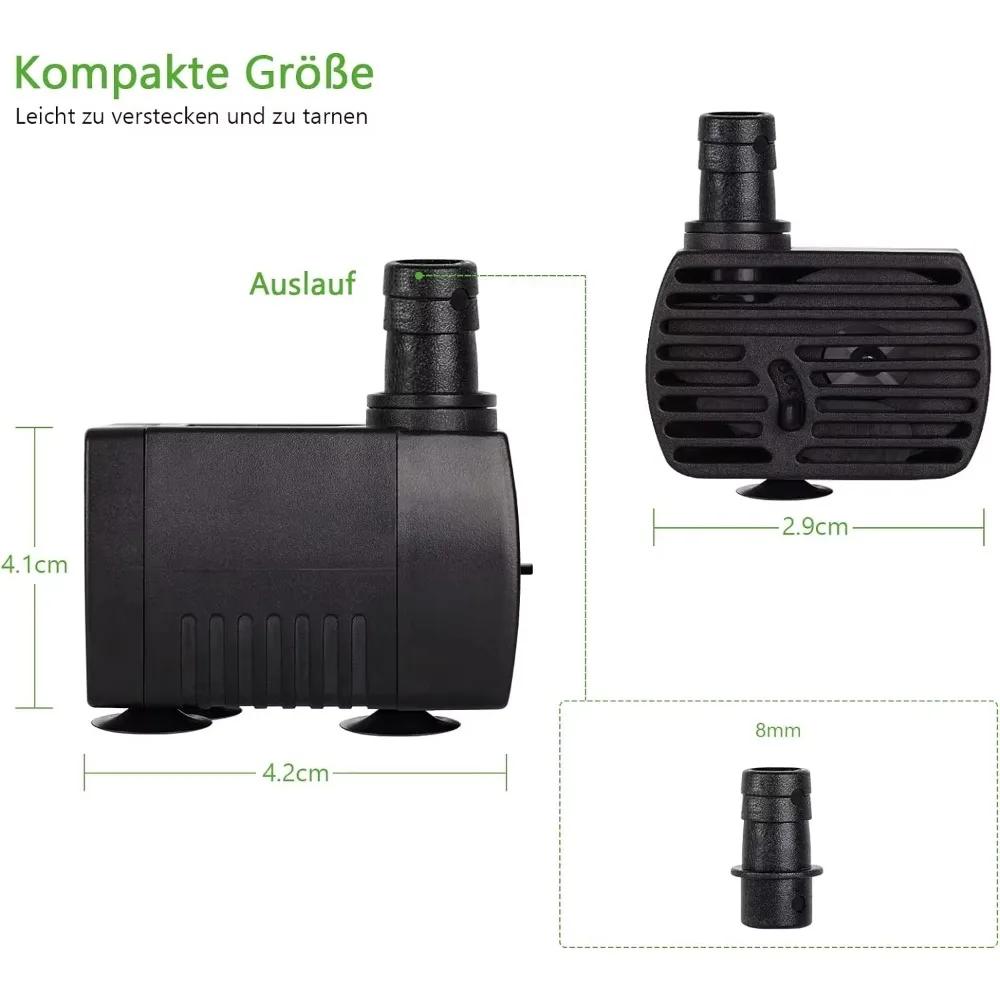 3/5/10/15/25W EU220v  US110V Submersible Water Pump for Water Gardens and Hydroponic Systems  Aquarium Tabletop Fountains Pon