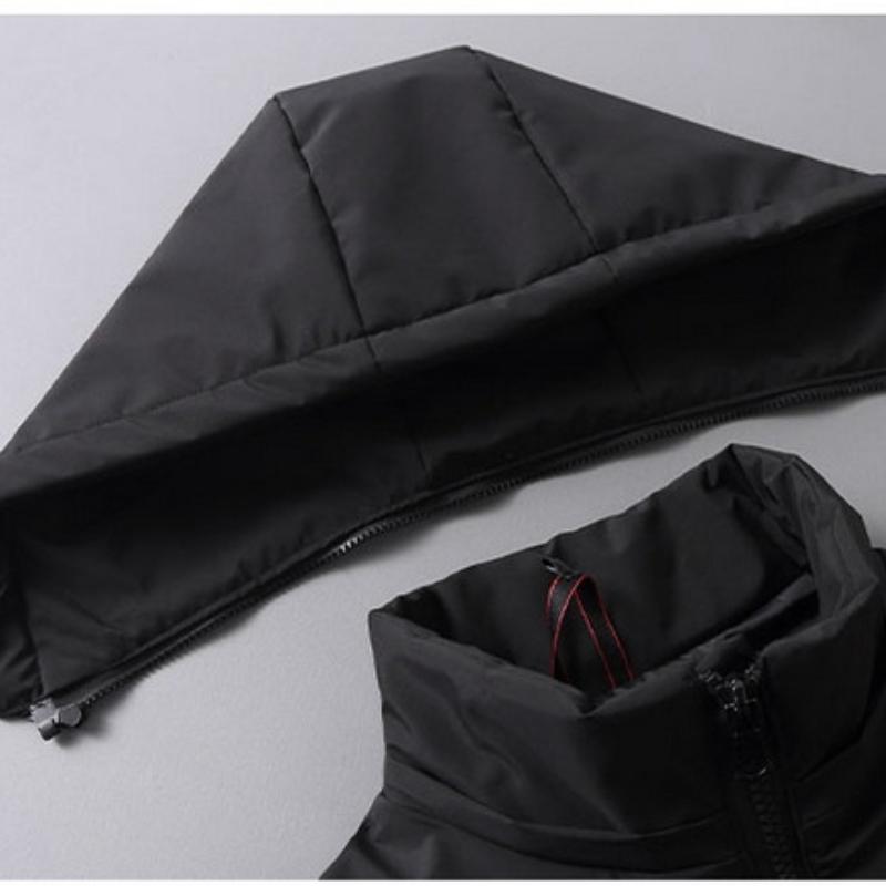 Große Größe 12XL Weiße Entendaunenjacke für Herren, verdickte 150 kg schwere, warme und kältebeständige, lockere Daunenjacke mit Kapuze