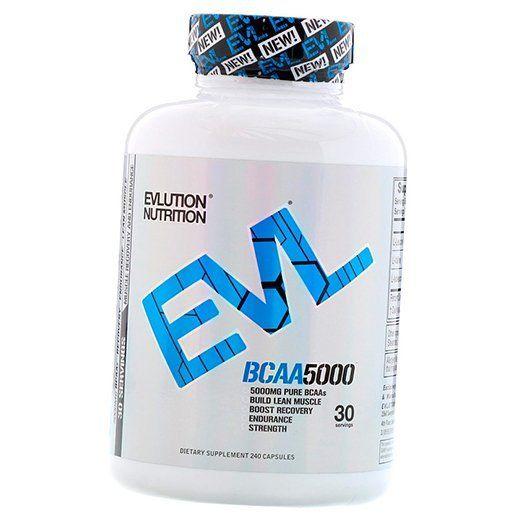 BCAA Аминокислоты, BCAA 5000, Evlution Nutrition  240капс (28385001)