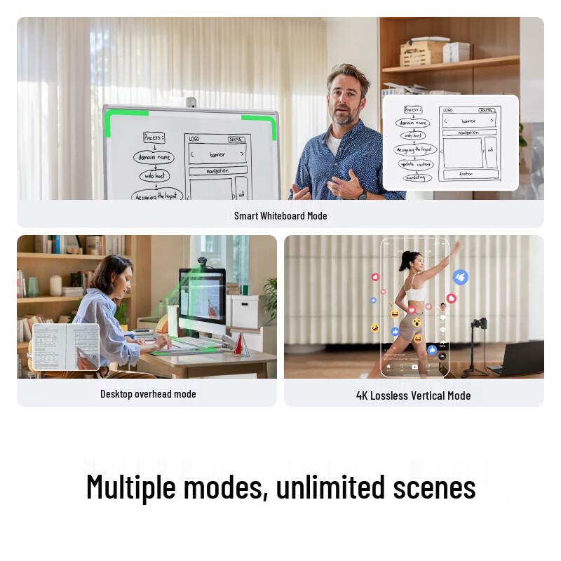 Insta360 Link 2C AI 4K Webcam with Tripod