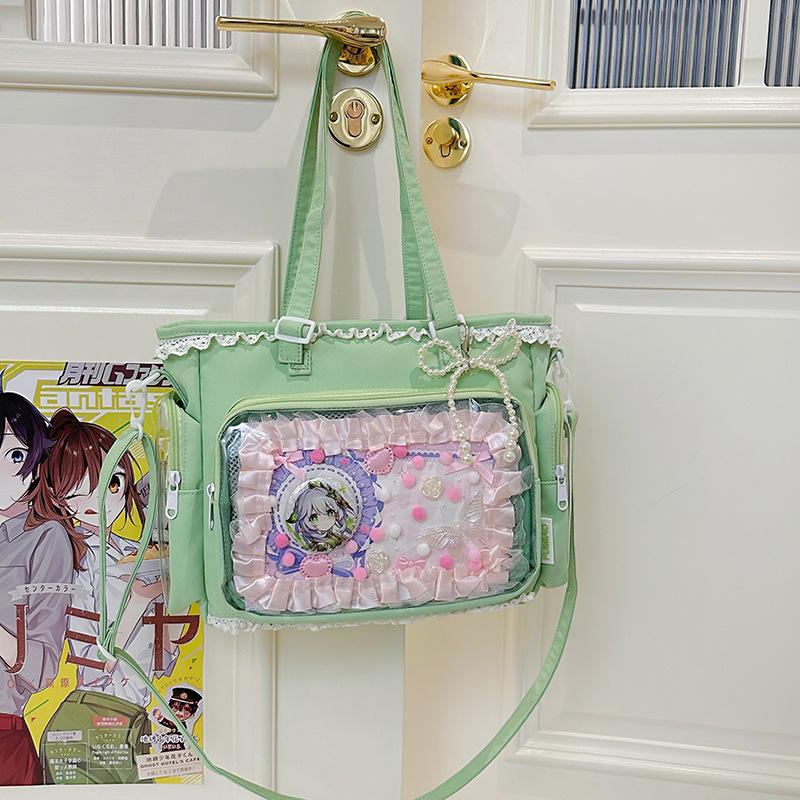 New Japanese Ins High Value, Fresh and Sweet Candy Color Girl Transparent Bar Pain Bag, Light Messenger Bag