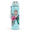 1PC Gradient Butterfly With Rose Print 750ml Color Plastic Sports Water Bottle Leakproof Flip Straw Lid Suitable for Sports Office Home Use