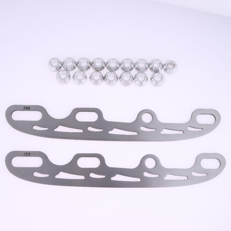Stainless Steel Ice Skating Blade Set Inline Figure Skate Blades Replacement for Skate Shoes Sizes 220/253/290MM