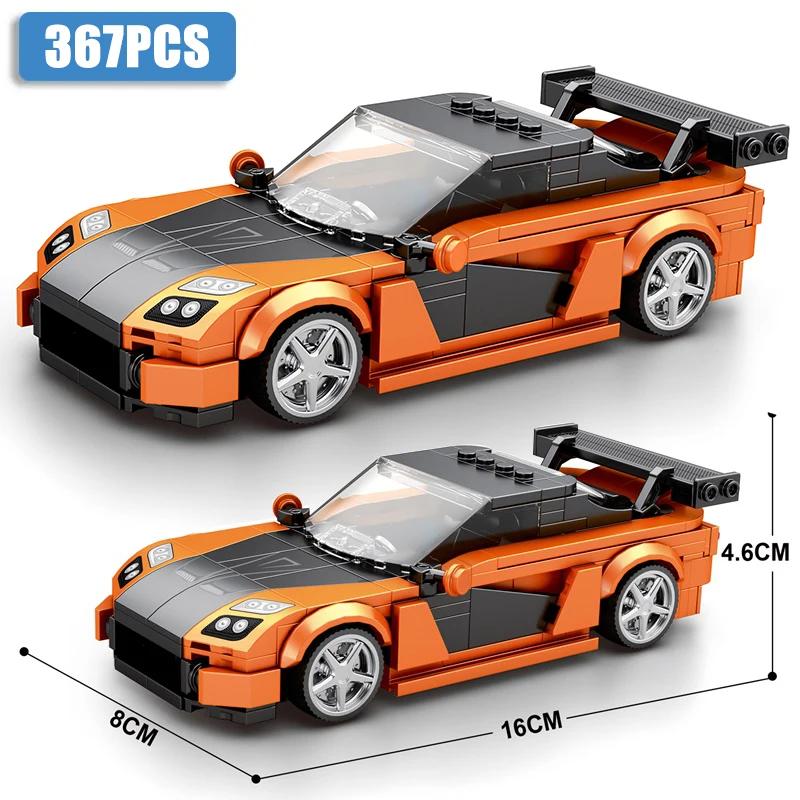 Auto Serie Bausteine Sport Rennwagen Geschwindigkeitsauto Modell Steine Erwachsener Desktop Display DIY Lernspielzeug Für Kinder Weihnachtsgeschenk