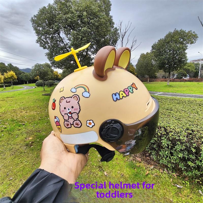 Children's Helmets Summer Sunscreen Breathable Electric Car Helmets Universal In All Seasons Children's Baby Anti-drop