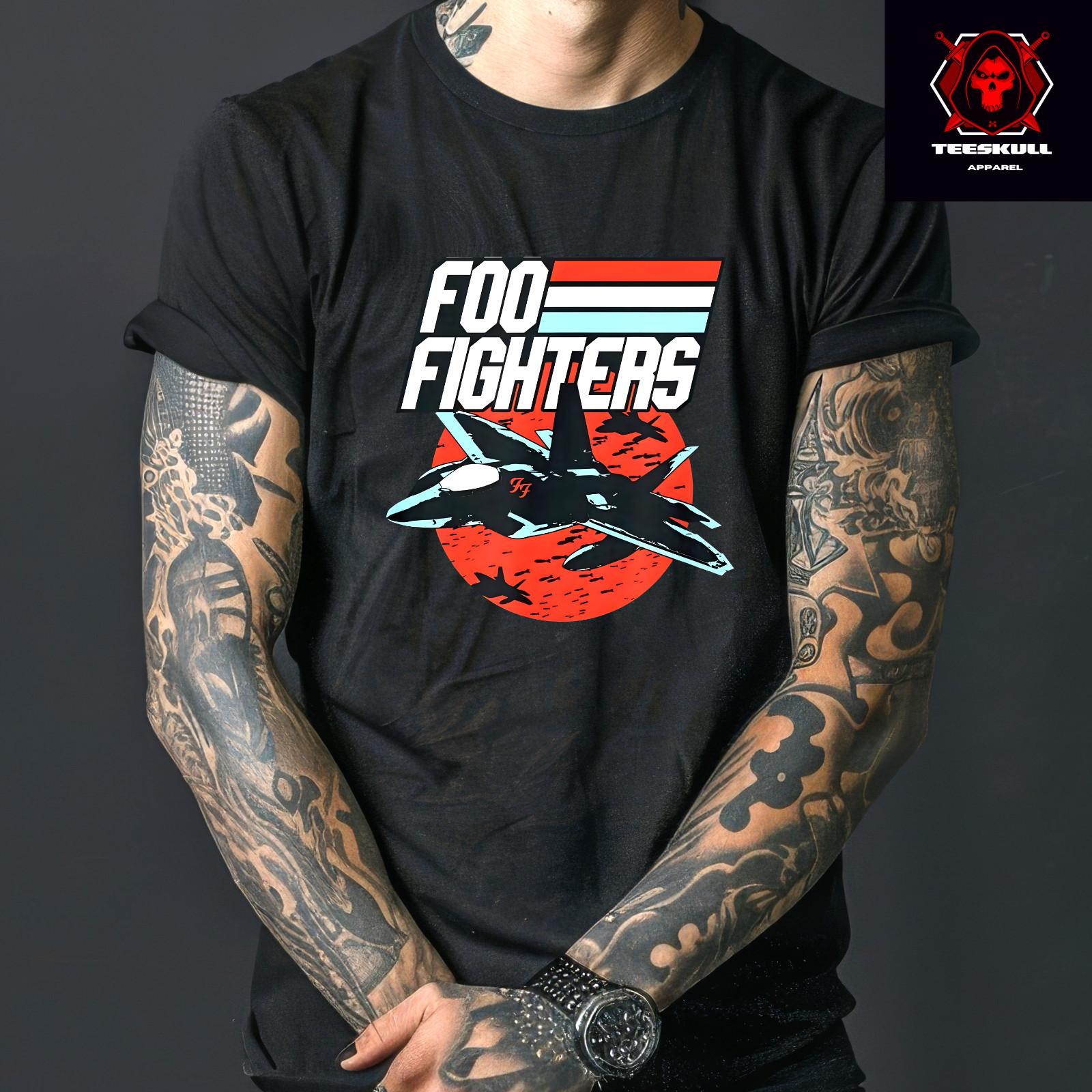26 Foo Fighters Metal Rock Band Logo Tee Unisex Cotton T-SHIRT S-3XL Unisex T-Shirt M
