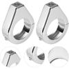 KIMISS Turn Signal Indicator Relocation Fork Clamp Kit, Aluminium Alloy Motorcycle Modified Turn Signal Light Mount Bracket 41mm Fork Clamps (Sliver)