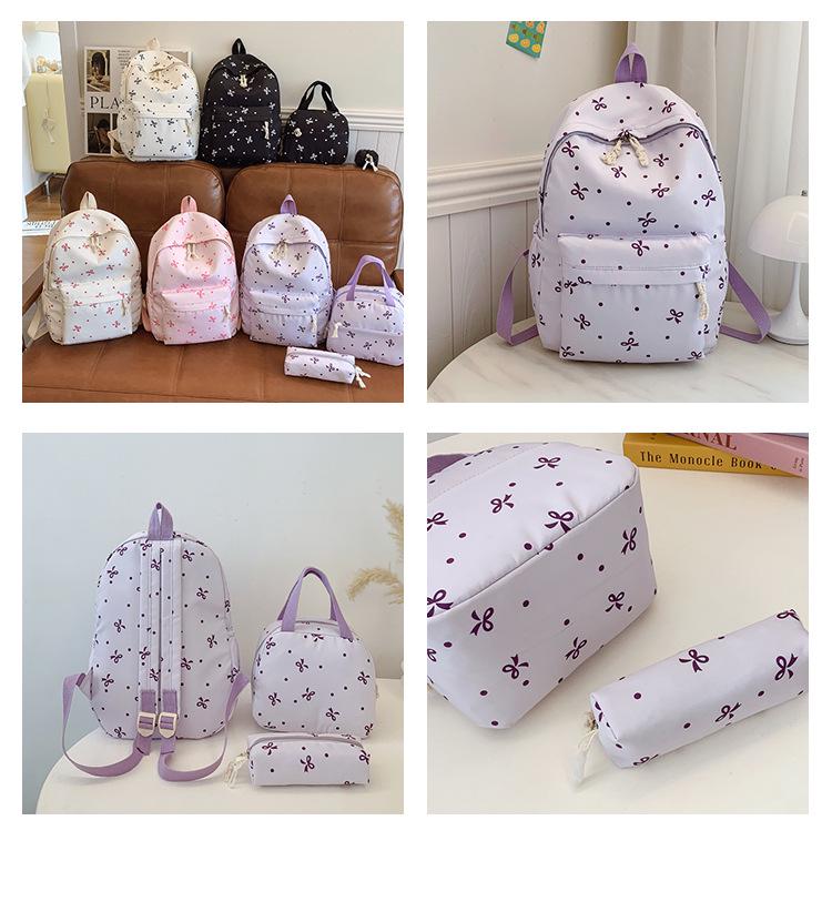 New Versatile 3-Piece Backpack Set for College Students – Large Capacity, Fashionable, Casual Travel Shoulder Bag