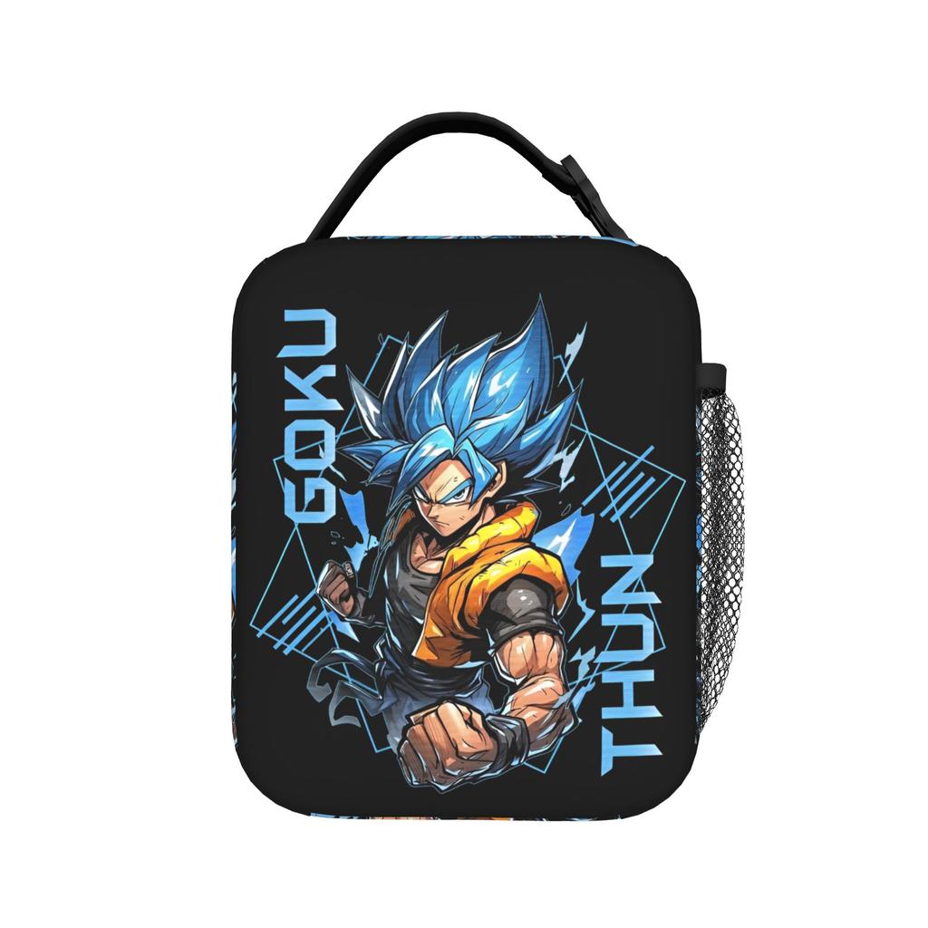 DBZ Insulated Lunch Bag Leakproof Vegeta Anime Meal Container Thermal Bag Tote Lunch Box Work Outdoor Men Women