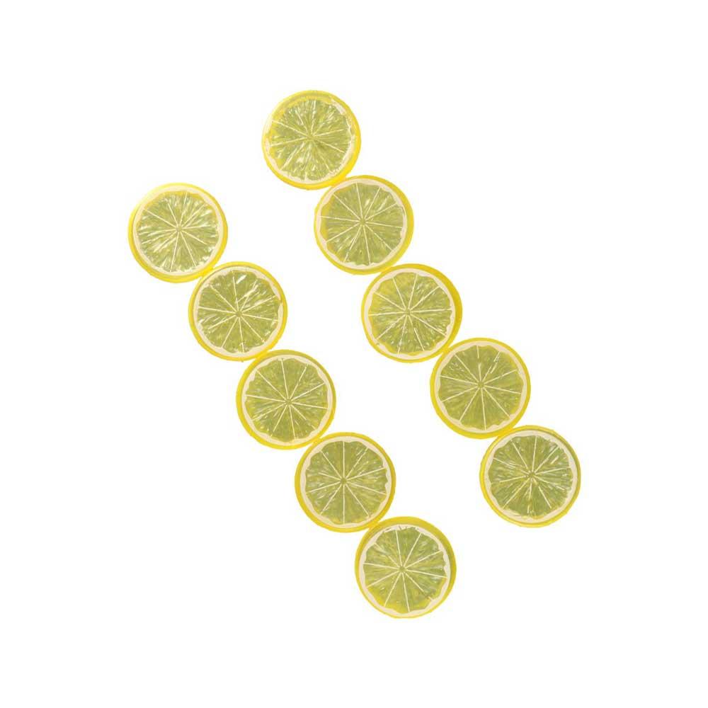 Decoration Fake Lemon Block Artificial Lemon Slice Fake Limes Chips Kitchen Decor Simulation Fruit