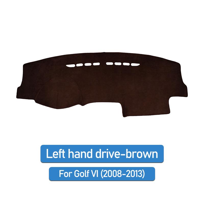 AIRSPEED for Volkswagen VW Golf 6 MK6 GTI 5K1 Accessories Flannel Car Anti Slip Anti UV Mat Dashboard Cover Pad Dashmat Carpet