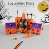 10pcs Pumpkin Halloween Candy Gift Box Ghost House Hollow Window Candy Packaging Box Black Cat Cartoon Cookie Box Bakery