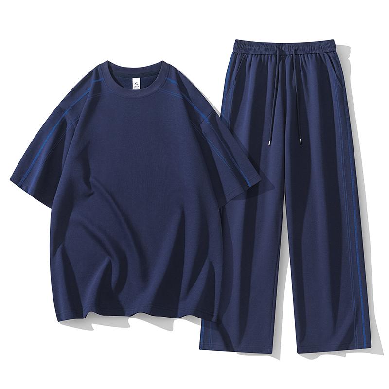 Casual Sports Suit Men's Summer Loose Short-sleeved Two-piece Set