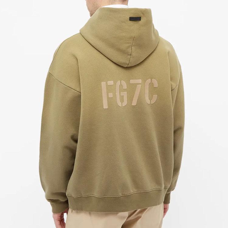 Fear of God FG7C Hoodie Vintage Army Men Tops Green FG50-072FLC-315