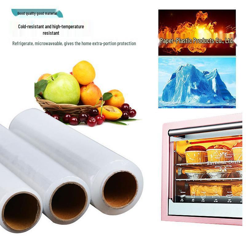 Jinjia You Thickened PE Cling Film for Kitchen & Microwave, Easy Tear, Food Grade