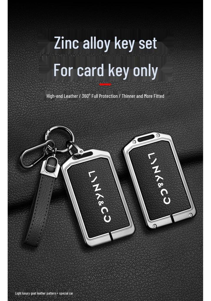 LYNK & CO Card Key Case for 08: Z10/Z20 Buckle, Full Protective Shell for Models 05/06/07/09/03