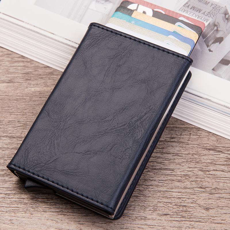 

Anti-Theft RFID Blocking Aluminum Card Sleeve with Zipper Black