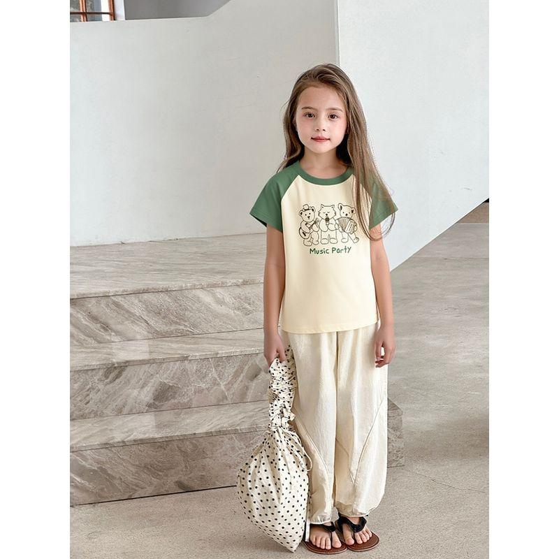 Foreign Trade Children's Pure Cotton Short-Sleeve T-Shirt New Style for Young Children Summer Baby Clothes Thin Style Girls' Cartoon Top Ins